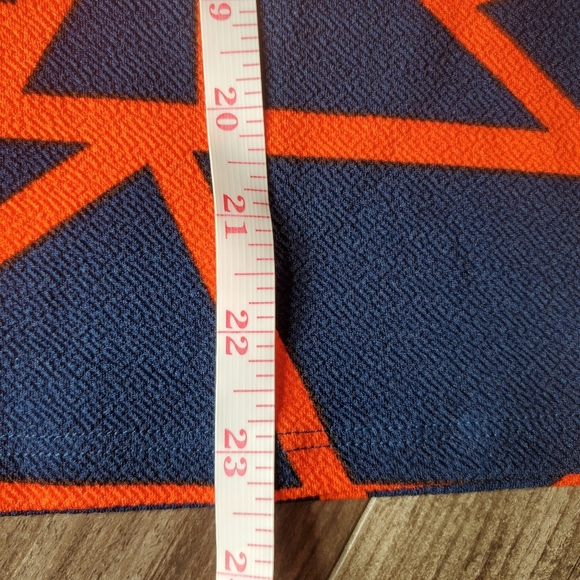 NWT LULAROE Cassie Pencil Skirt Women's Size Small Navy & Red Geometric Pattern - Picture 6 of 13